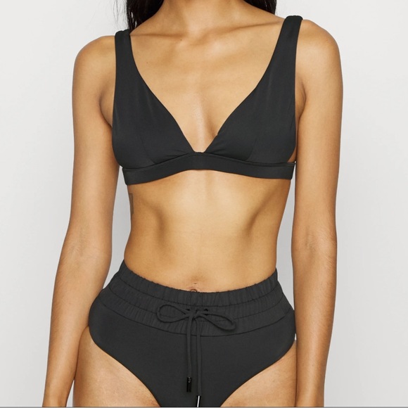 NWT GOOD AMERICAN high waist black bikini size S/M - Picture 1 of 14